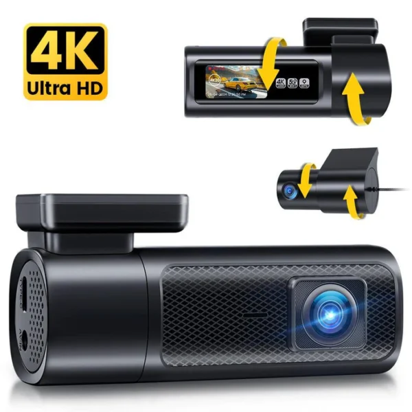 Dashcam GKU D900 4K 30fps+2.5K 5G WiFi